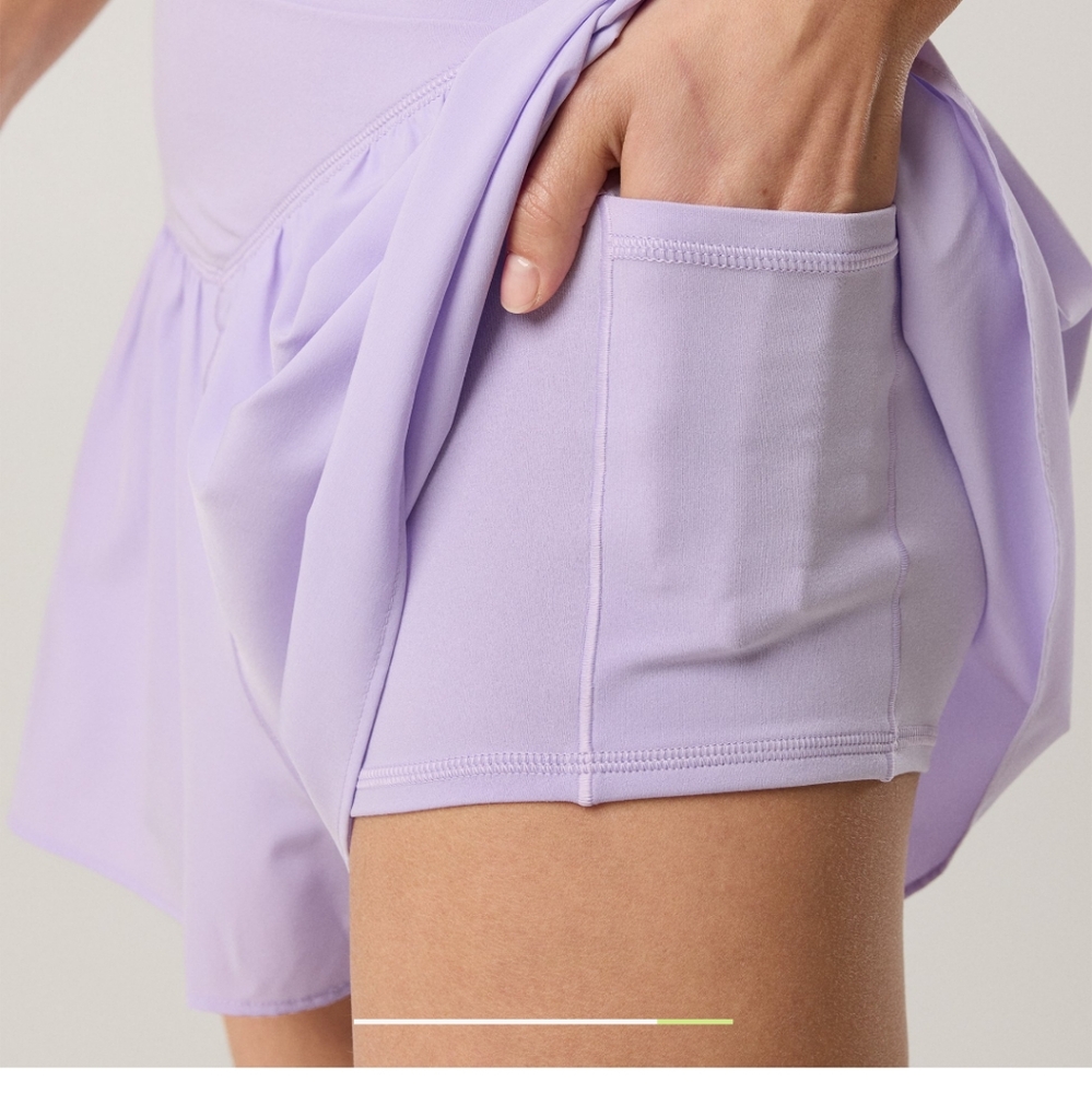 XS,S: Aerie Crossover Flowy Stretch Shorts - Picture 3 of 7